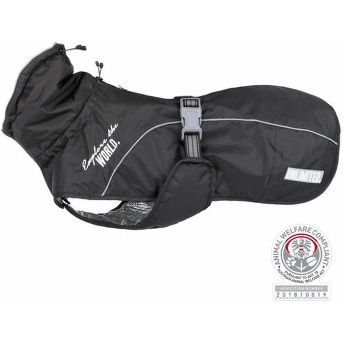 Зимова куртка для собак TRIXIE Explore, чорна, L (62 см), водонепроникна та вітронепроникна, придатна для прання в машині