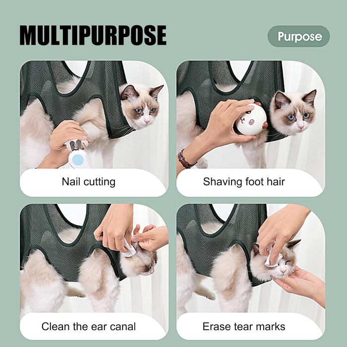 Набір для догляду за кігтями собак та котів: 10 шт. - безпечний, універсальний, для різних розмірів