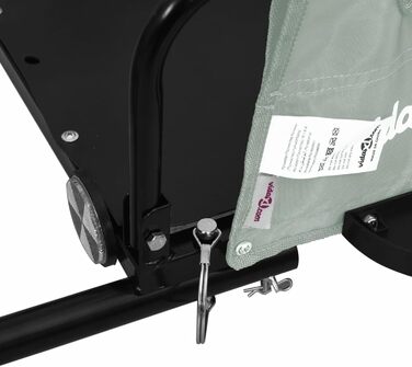 Фархангер ARKEM для велосипеда: сірий, з оксфордської тканини та металу, кошик для собак