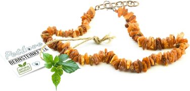 Намисто з бурштину для собак PetLove • 100% балтійський бурштин • Обов'язкове для собак та котів • Довжина: 50-55 см