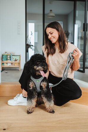 Шлейка для собак HUNTER HILO COMFORT, антрацит, XS-S, легка, з сітчастого матеріалу, для маленьких та середніх собак