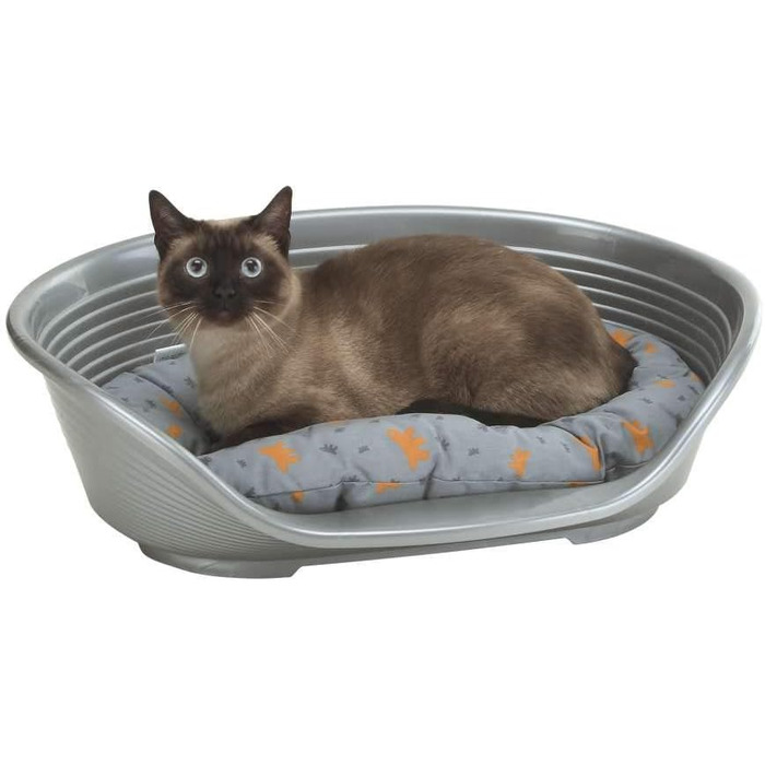 Лежанка для собак та котів Ferplast Siesta Deluxe 4, рожева, 61,5 x 45 x 21,5 см