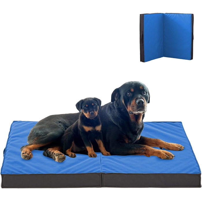 Ортопедичне собаче ліжко X-Large Marineblau: вологостійке, знімний чохол, для великих собак