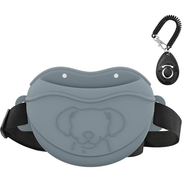 Сумка для ласощів для собак AWINNER – преміум силікон, 4 потужні магніти, регульований поясний ремінь – ідеально для дресирування цуценят та прогулянок