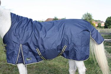 Кінська зимова попона time4horses 1200D з високою горловиною, 300 г, водонепроникна, для стайні та пасовища, 145 см