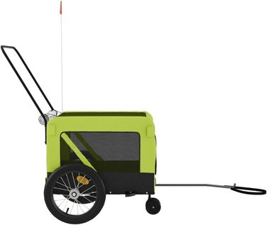 Причіп для собак та котів Eisen-Rahmen, Oxford-Gewebe, PVC-дах, 63x123x66 см, чорний, модель 93916