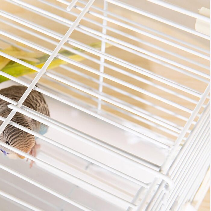 Клітка-переноска Vogel Reisekäfig для хвилястих папужок | Міцна переноска для дрібних тварин, сірого кольору