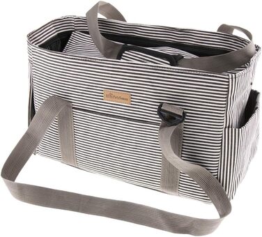 Транспортна сумка для тварин: переноска для собак та котів, сумка для подорожей (сіра)