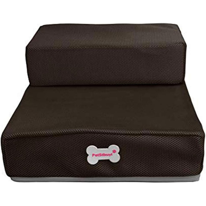 Сходинки для собак Левоберг: зручні сходи для маленьких собак та котів, підійдуть для ліжка (колір кавовий)