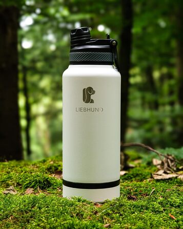 Термопляшка для собак Liebhund ThermoBott 700мл з мискою - ізольований нержавіючий сталь