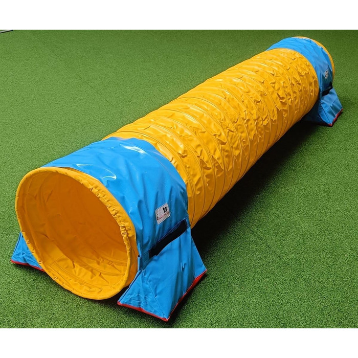 Тренажер для аджиліті Calliway® для собак, тунель, діаметр 60 см, 360°, повне зчеплення, жовтий, 3 м