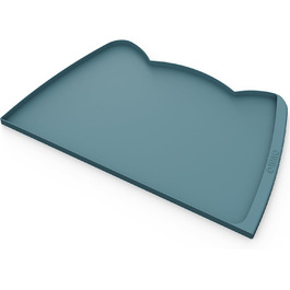 Підкладка під миску для собак та котів OHMO, 60x38 см, силіконова, неслизька, водовідштовхувальна, блакитна