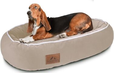 Ортопедичне ліжко для собак середніх порід 95x65 см, бежеве