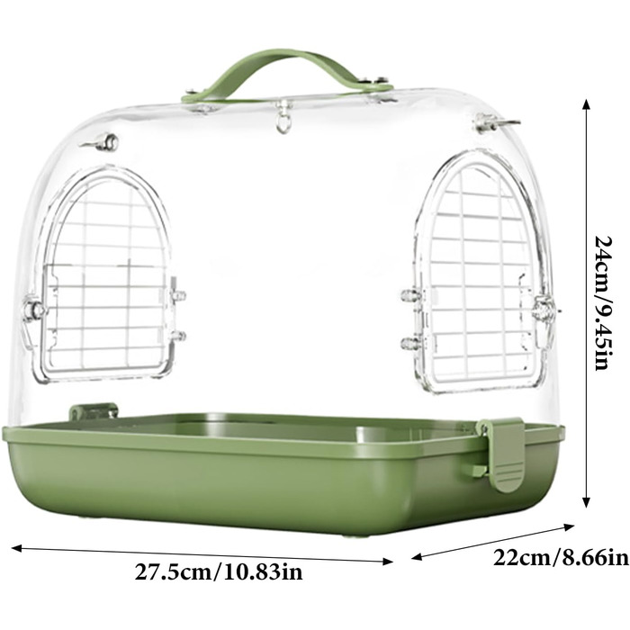 Трансформер для перевезення птахів та хомутів, наплічник для птахів, прозорий клітка для німф, м'яка переносна коробка, переносна клітка для птахів | Переноска для птахів на відкритому повітрі, знімний трансформер для хомутів, прозора переноска для домашн