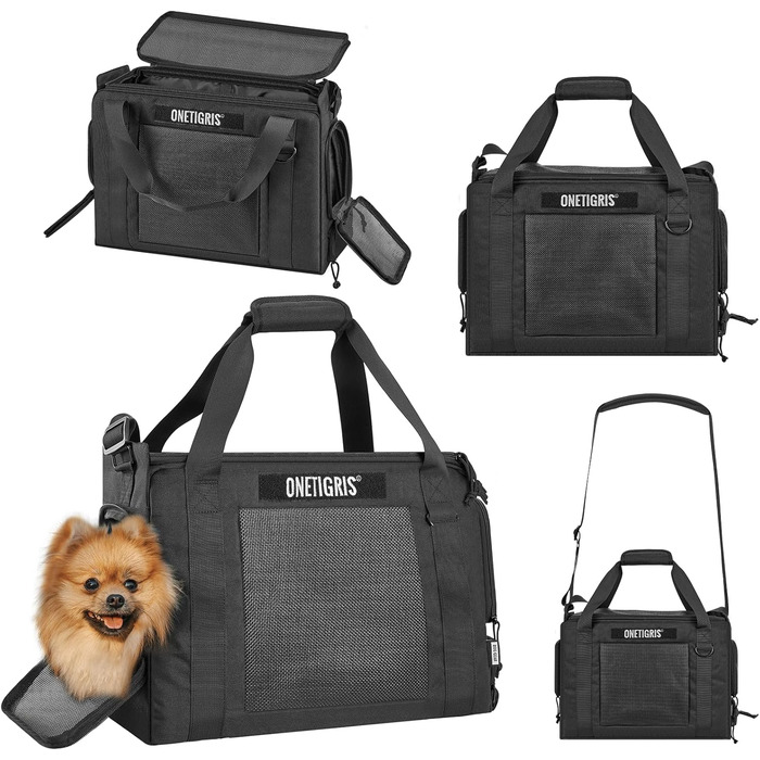 Транспортна сумка для собак OneTigris, переноска для котів та цуценят до 5 кг, M 2.0