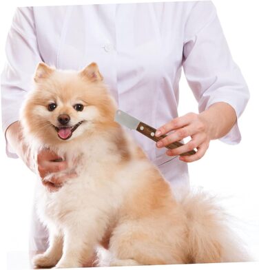 Набір для видалення шерсті домашніх тварин BESPORTBLE: широка щітка для вичісування та щітка для видалення шерсті