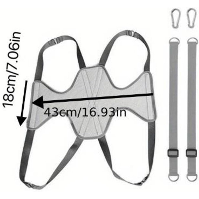 Гамак для грумінгу тварин OVIVER, зручний, портативний, для собак та котів (сірий, M)