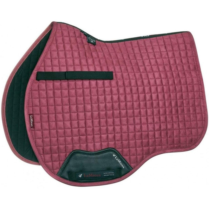 Підкладка для сідла LeMieux Prosport, велюрова шкіра, квадратна (L, велюр Salbei, квадратна)