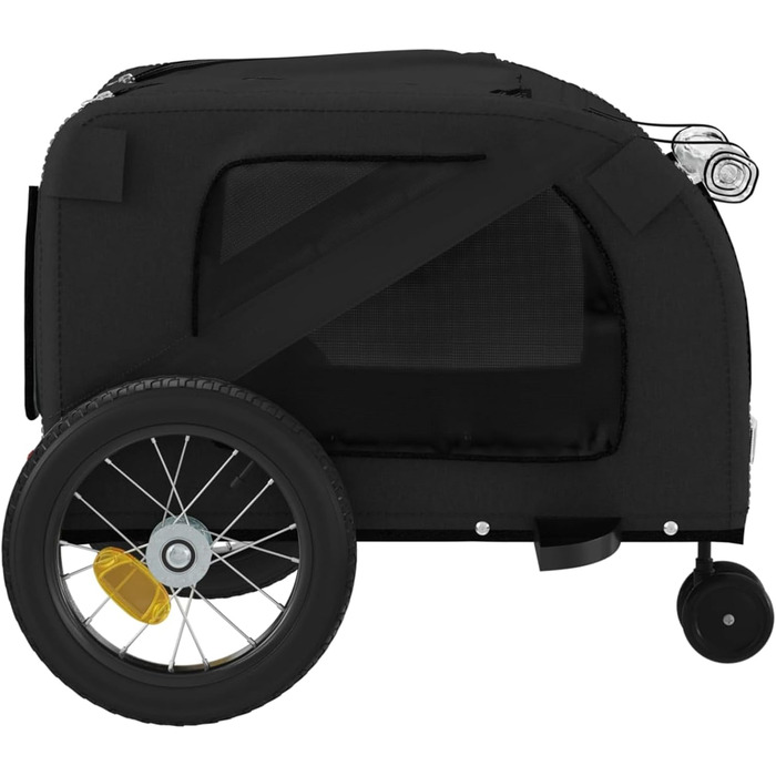 Навісник для собак Robuster на велосипед - чорний, 122x52x53 см, з PVC-покриттям, для малих собак та котів