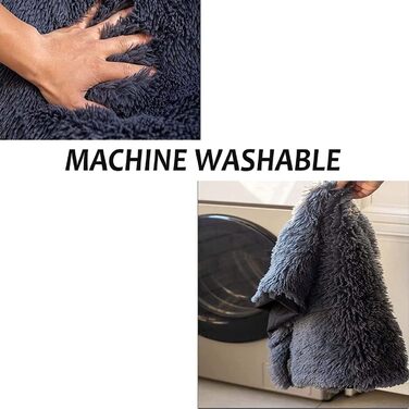 М'яке плюшеве ліжко для собак, розмір M, велике, ліжко для собак, матрац, можна прати, пухнасте, затишне, подушка для собак, заспокійливе ліжко для котів та собак, килимок (XXL-110 x 80 см, світло-зелений)