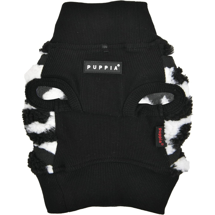 Шлейка Puppia Serval Harness J для малих і середніх собак, регульована, комфортна, чорна