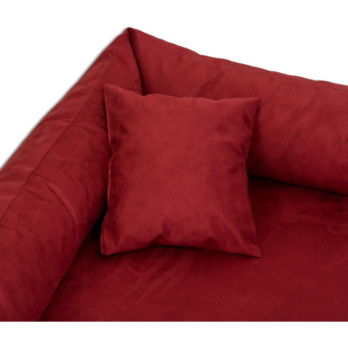 Ортопедичне ліжко для собак Tierlando® Pluto Ortho VISCO з віскоеластичної піни та м'якого велюру, 130x100 см, сірий графіт (PLV5)