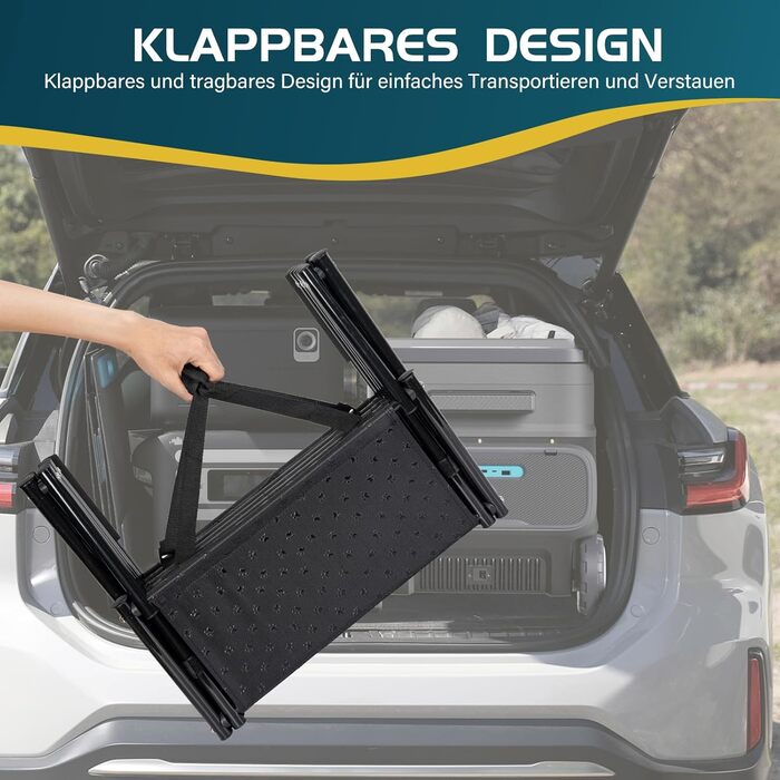 Східці для собак OUUTMEE: 4 сходинки, складані, з антиковзким покриттям, для маленьких та великих собак до 80 кг, для авто та SUV