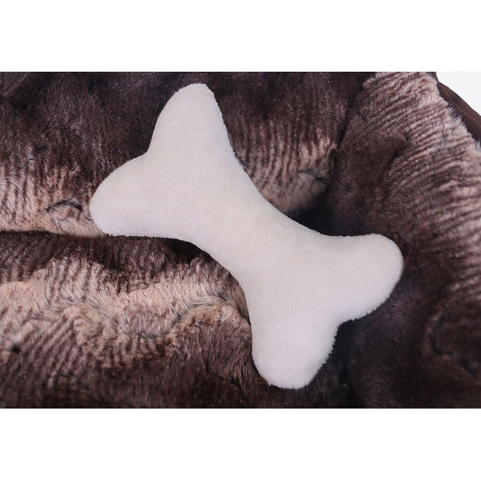 Крісло-ліжко для собак середнього розміру Joyelf з пральним покриттям. М'яке диванчик для котів та собак з іграшкою. Розмір: 76 x 56 x 18 см