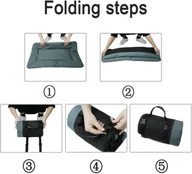 Переносна лежанка для собак та котів, 86x58 см, сіра. Зручна, тепла, для подорожей та дому