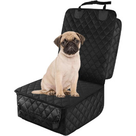 Чохол на автокрісло для домашніх тварин JNNJ, водонепроникний, підходить для всіх авто та SUV (чорний)