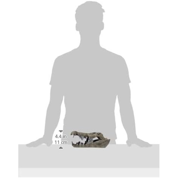 Декорація для акваріума Blue Ribbon Rosewood Череп людини, реалістичний, 120 мл