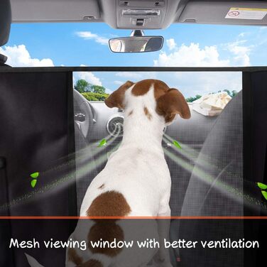 Захисний килимок на сидіння автомобіля для собак - водовідштовхувальний, універсальний, для заднього сидіння, міцний матеріал, 02