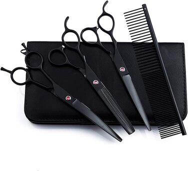 Професійна ножиці для лівшів 7 дюймів, ножиці для грумінгу собак, з нержавіючої сталі, для тіла, обличчя, носа, вух