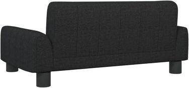 Крісло-ліжко для собак та котів, чорне, 70x45x30 см, м'який матеріал, стильний дизайн