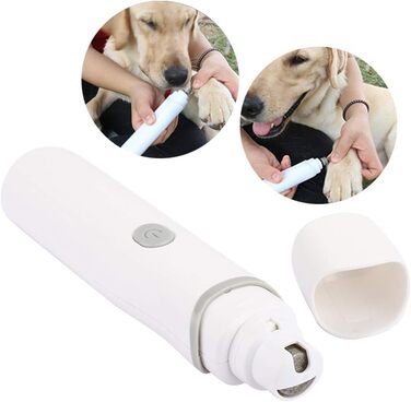 Електричний точило для собачих кігтів Yctze Leiser - точило для кігтів та догляду за ними, акумуляторний, для домашніх тварин (Сірий)