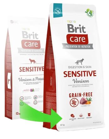 Корм для собак Brit Care Grain-Free Sensitive з олениною Karma, 3 кг