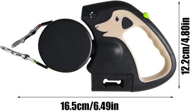 Автоматичний поводок для собак, 3 метри, міцний, для прогулянок, подорожей, тренувань, хакі