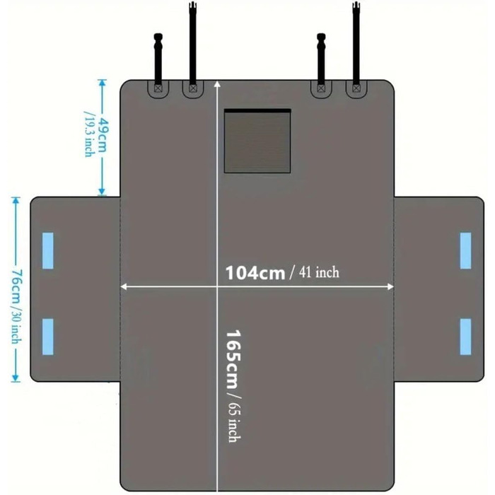 Захист для багажника автомобіля для Suzuki Vitara Hybrid (2016-2024), водовідштовхувальний, антиковзний, з захистом бокових стінок та бампера