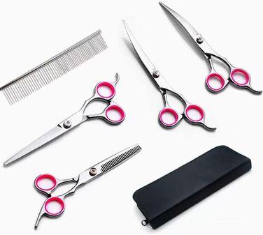 Набір для грумінгу собак: ножиці та аксесуари для догляду з нержавіючої сталі. Ідеальний подарунок для домашніх тварин
