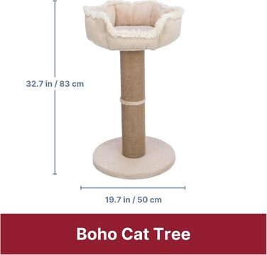 Когтеточка для котів Boho, бежевий, 83 см