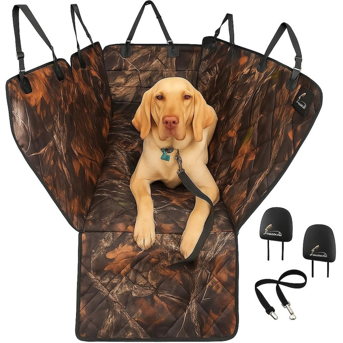 Захисний чохол на сидіння для собак Meadowlark - Браун/Камуфляж, стандартний (54' x 58' L)