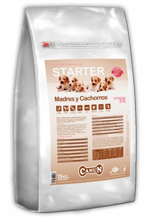 Сухий корм для цуценят та лактуючих сук Canun Starter — 15 кг