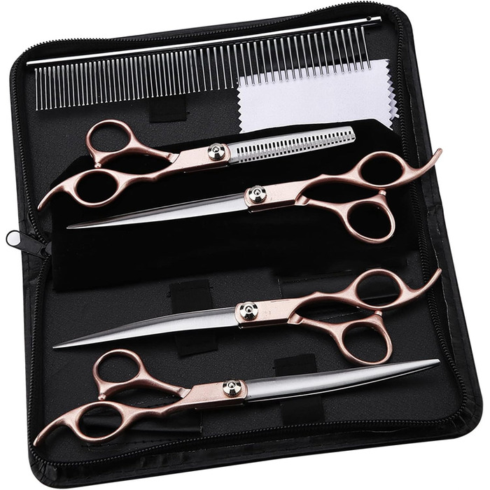 Набір ножиць для витончення шерсті собак Geib (22 шт.) - професійний набір для грумінгу
