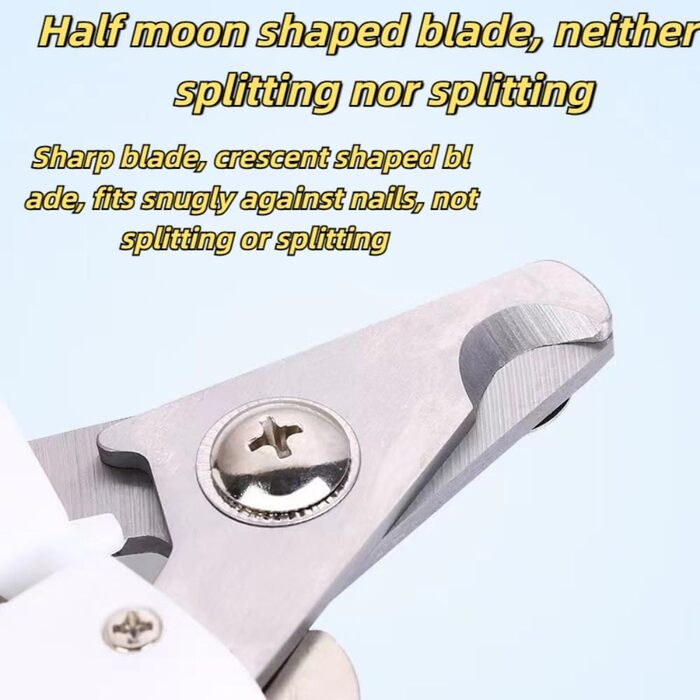 Кусачки для обрізання кігтів собак та котів, нержавіюча сталь, професійний інструмент для грумінгу з захистом від перерізання, гостра клинка