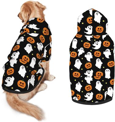 Костюм на Хелловін для собак, пуловер, толстовка з кишенею, розмір L, для середніх та великих собак