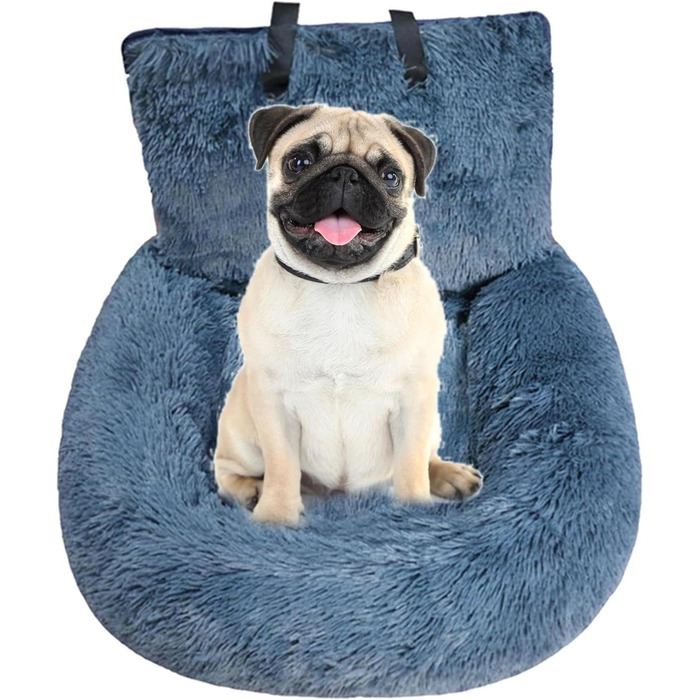 Автомобільний лежак для собак, лежанка для собак у машину, м'який автомобільний лежак для собак з ременем безпеки, переноска для тварин в авто, автокрісло для собак, переноска-кошик для собак, знімне та пральне автокрісло для собак маленьких, середніх та 