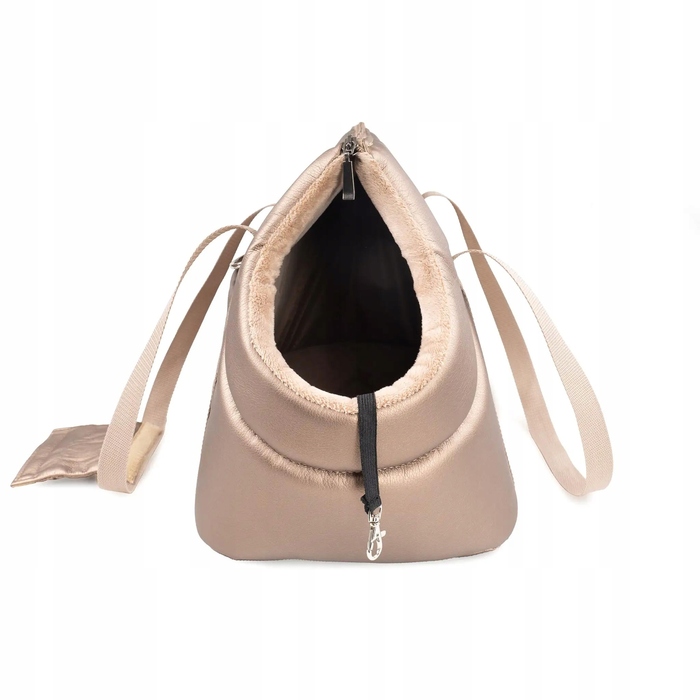 Переноска-сумка для собак та котів, розмір M, коричневий металік