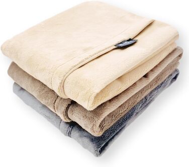 М'яка ковдра для собак та котів 100x80 см, коричнева, для дому та подорожей, миюча