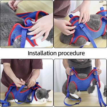 Гамак для грумінгу собак та котів, пристрій для стрижки нігтів, гамак для догляду за тваринами (M)