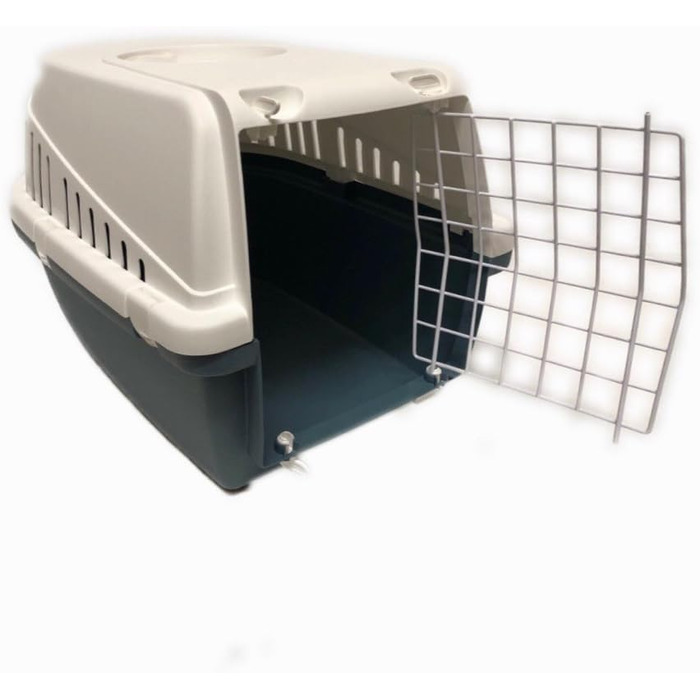 Транспортна переноска Savic Trotterbox 1, блакитно-біла, 48 x 33 x 31 см